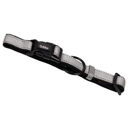 Produktbild von Nobby Halsband Classic Reflect Soft aus Nylon grau/schwarz