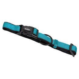 Produktbild von Nobby Halsband Classic Reflect Soft aus Nylon in Türkis/Schwarz für kleine Hunde