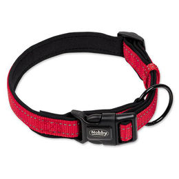 Produktbild von Nobby Halsband Classic Reflect Soft aus Nylon rot schwarz