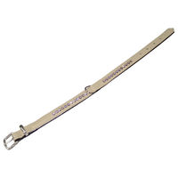 Produktbild von Nobby Halsband Crystal aus Kunstleder sand schwarz 32cm - 32 cm