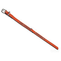 Produktbild von Nobby Halsband Crystal aus Kunstleder terracotta/schwarz 37cm - 37 cm