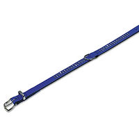 Produktbild von Nobby Halsband Crystal zweireihig aus Kunstleder dunkelblau/schwarz 42 cm