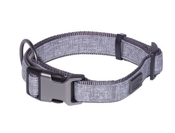 Produktbild von Nobby Halsband Linen Deluxe Grau Nylon 23-30 cm