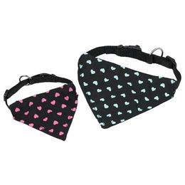 Produktbild von Nobby Halsband mit Tuch in Türkis aus Nylon 30-40 cm