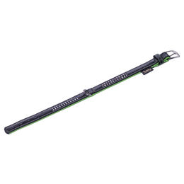Produktbild von Nobby Halsband Pacific Deluxe zweireihig grün Leder Größe L 42cm - 1 Stk.