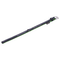 Produktbild von Nobby Halsband Pacific Deluxe zweireihig grün Leder Größe L 42cm - 1 Stk.