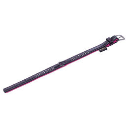 Produktbild von Nobby Halsband Pacific Deluxe zweireihig Leder Fuchsia Grösse L 37cm - 1 Stk.