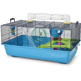 Nobby Hamsterheim Sky Metro Hamsterkäfig aus Kunststoff in Blau 80 x 50 x 50 cm – Bild 1 von 5