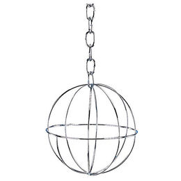 Produktbild von Nobby Heuraufe Metall Raufenball für Nager 8cm Silber - 1 Stk.