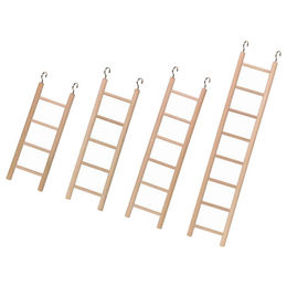Produktbild von Nobby Holzleiter für Papageien Kanarienvögel und Wellensittiche mit 8 Sprossen in Natur Beige