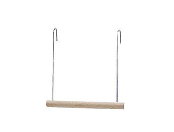Produktbild von Nobby Holzschaukel für Vögel aus Naturholz Braun 12 x 13 cm