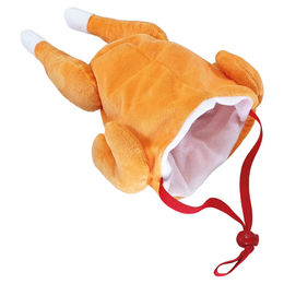 Produktbild von Nobby Hühnchen-Mütze Xmas aus Plüsch in Orange für kleine Tiere