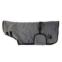 Produktbild von Nobby Hund Bademantel Dry & Clean Grau S mit 48 cm Länge und 44-74 cm Bauchumfang aus Polyester