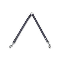Produktbild von Nobby Hund Doppelleine Koppel Professional aus Leder Schwarz Braun 2 x 45 cm