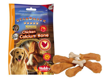 Nobby Hund Leckerli Barbecue Chicken Calcium Bone Kauknochen mit Huhn 70g - 70 g – Bild 1 von 3