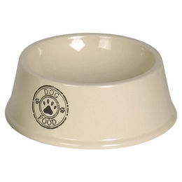 Produktbild von Nobby Hunde Keramiknapf Stamp Creme Ø 27,5 x 9,0 cm