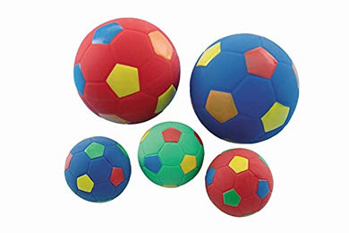 Nobby Hundeball aus Latex Fußball bunt 12 cm - 12 cm – Bild 1 von 4