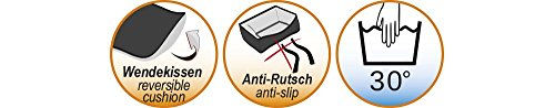 Nobby Hundebett Alba oval aus Plüsch braun 86 x 70 x 24 cm – Bild 1 von 7