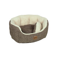 Produktbild von Nobby Hundebett Alba oval braun 65 x 57 x 22 cm aus Polyester
