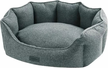 Nobby Hundebett Anda Mini aus Plüsch Grau XS – Bild 1 von 3