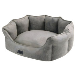 Produktbild von Nobby Hundebett Anda oval beige aus Plüsch 55 x 50 x 21 cm