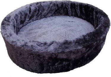 Nobby Hundebett aus Plüsch grau 70 cm - 70 cm – Bild 1 von 3