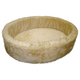 Produktbild von Nobby Hundebett aus Plüsch in Beige Durchmesser 80 cm