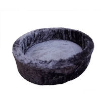 Produktbild von Nobby Hundebett aus Plüsch in Grau - 50 cm