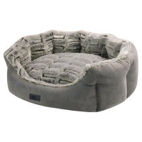 Produktbild von Nobby Hundebett Cacho oval aus Plüsch Braun Größe L