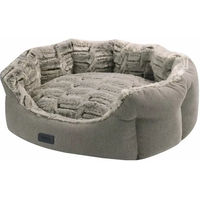 Produktbild von Nobby Hundebett Cacho oval aus Plüsch XS Mini Braun