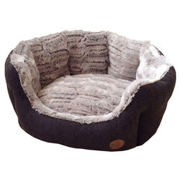 Produktbild von Nobby Hundebett Cacho oval braun 65 x 57 x 22 cm