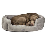 Produktbild von Nobby Hundebett Ceno oval aus Plüsch grau 65 x 57 x 22 cm