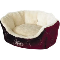 Produktbild von Nobby Hundebett Ceno oval aus Plüsch in Weinrot