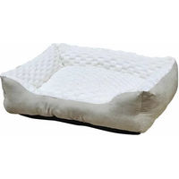 Produktbild von Nobby Hundebett Classic Diamond aus Plüsch in Beige Größe S