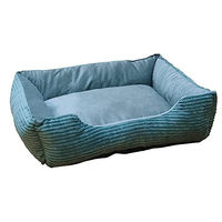 Produktbild von Nobby Hundebett Classic Hina eckig aus Plüsch dunkelgrau 60 x 50 x 18 cm