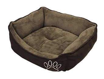 Nobby Hundebett Classic Mero eckig braun 77 x 61 x 19 cm – Bild 1 von 4