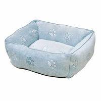 Produktbild von Nobby Hundebett Classic Paw aus Plüsch in Grau Größe M