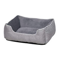Produktbild von Nobby Hundebett Classic Purna eckig aus Plüsch grau 60 x 50 x 18 cm