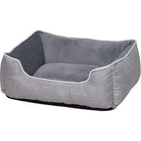 Produktbild von Nobby Hundebett Classic Purna eckig Grau Plüsch 50 x 40 x 17 cm