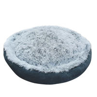 Produktbild von Nobby Hundebett Classic SEDA rund Grau Plüsch Ø 100 x 12 cm