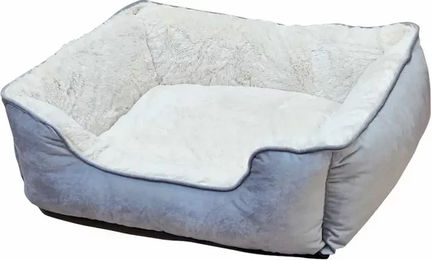 Nobby Hundebett Classic TOFA rechteckig Plüsch grau/beige Größe S 50 x 40 x 17 cm – Bild 1 von 2
