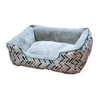Produktbild von Nobby Hundebett Classic Tonis eckig aus Plüsch Grau 60 x 50 x 18 cm
