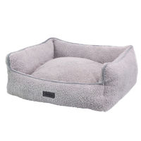 Produktbild von Nobby Hundebett Cloudy grau aus Plüsch für kleine Hunde