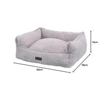 Produktbild von Nobby Hundebett Cloudy grau aus Plüsch klein