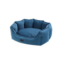 Produktbild von Nobby Hundebett Cord Oval Beige 65 x 57 x 22 cm