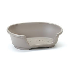 Nobby Hundebett Cosy-Air aus Kunststoff in Grau/Beige Größe L – Bild 1 von 3
