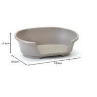Produktbild von Nobby Hundebett Cosy-Air aus Kunststoff in Grau oder Beige Größe L - 45 cm