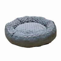 Produktbild von Nobby Hundebett Donut Classic Diamond aus Plüsch Grau Ø 60 x 18 cm