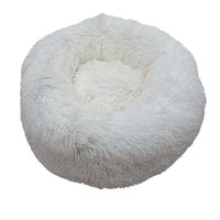 Produktbild von Nobby Hundebett Donut Classic ESLA aus Plüsch beige Ø 110 x 35 cm