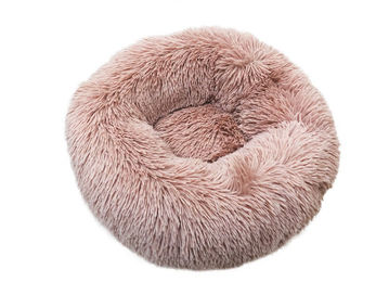 Nobby Hundebett Donut Classic Esla aus Plüsch in Rosa Ø 90 x 29 cm – Bild 1 von 4